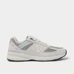 New Balance Sales Shop 35 New Balance M990v5 Rubber-Trimmed Suede And Mesh Gray Low Top Sneakers