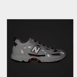 New Balance 827 Webbing-Trimmed Faux Leather And Mesh White Low Top Sneakers -New Balance Sales Shop 1debf1f75f58fdb42c8ce9b45a2bb1e6