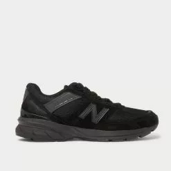New Balance Sales Shop 33 New Balance M990v5 Rubber-Trimmed Suede And Mesh Black Low Top Sneakers