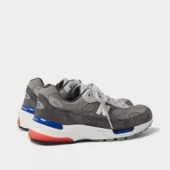 New Balance 992 Leather-Trimmed Suede And Mesh Gray Low Top Sneakers -New Balance Sales Shop 275cb0fa4b9cbd9d00335e14a2d77d02