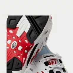 New Balance 827 Webbing-Trimmed Faux Leather And Mesh White Low Top Sneakers -New Balance Sales Shop 2df61e7d578055f10ceb26c07dc3f5b8