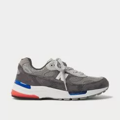 New Balance Sales Shop 31 New Balance 992 Leather-Trimmed Suede And Mesh Gray Low Top Sneakers