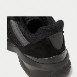 New Balance M990v5 Rubber-Trimmed Suede And Mesh Black Low Top Sneakers -New Balance Sales Shop 55a766f26c267f2cd75ae971a7fd96b7