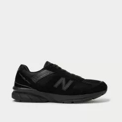 New Balance Sales Shop 39 New Balance M990v5 Rubber-Trimmed Suede And Mesh Running Black Low Top Sneakers