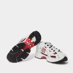 New Balance 827 Webbing-Trimmed Faux Leather And Mesh White Low Top Sneakers -New Balance Sales Shop 9c1e2774f23dc567fdc10cd6689994d9