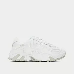 MSGM Zigzag White Low Top Sneakers