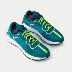 Runner Mulberry Green Leather & Synthetic Mix Low Top Sneakers -New Balance Sales Shop Mulberryrunner GreenLeather SyntheticMix low top sneakers 3