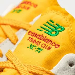 New Balance X Casablanca XC72 Yellow / Samba Low Top Sneakers -New Balance Sales Shop NEWBALANCEXCASABLANCAXC72Yellow red whitelowtopSNEAKERS 5