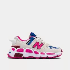 New Balance X Salehe Bembury 574 Yurt White / Pink Low Top Sneakers