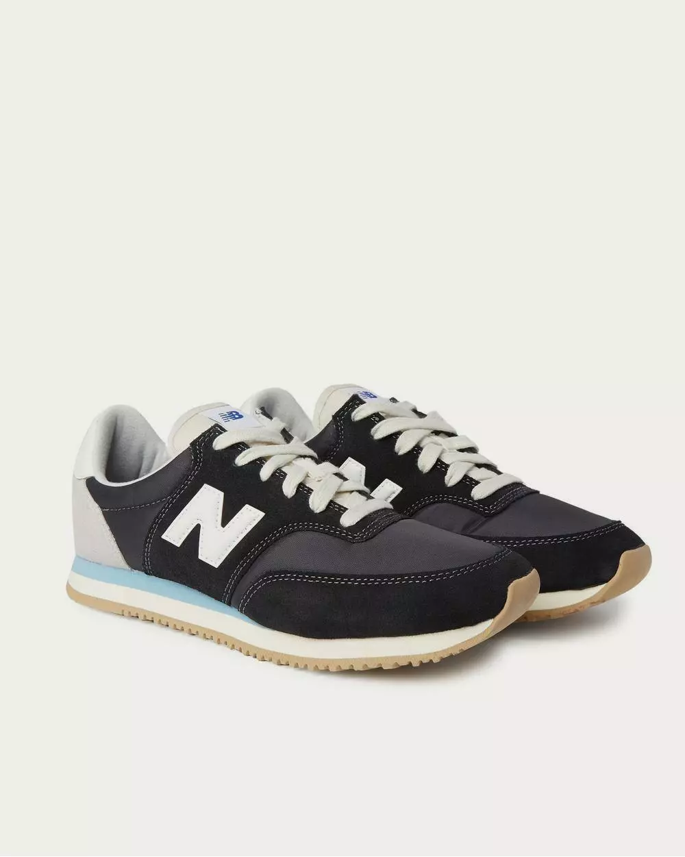 New Balance Comp 100 Leather And Suede-Trimmed Shell Black Low Top Sneakers 2 New Balance Comp 100 Leather And Suede-Trimmed Shell Black Low Top Sneakers - Image 2