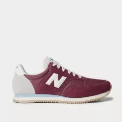 New Balance Sales Shop 41 New Balance Comp 100 Leather And Suede-Trimmed Shell Burgundy Low Top Sneakers