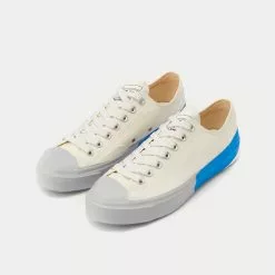 New Balance Sales Shop -New Balance Sales Shop msgm Canvassneakerswithtapeappliqued vulcanizedorcupsole blue low top sneakers 2