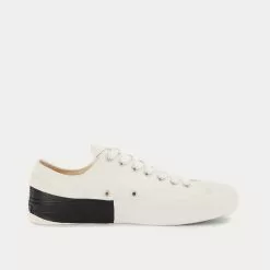 New Balance Sales Shop 98 MSGM Tape Runner Coated Canvas White / Black Low Top Sneakers