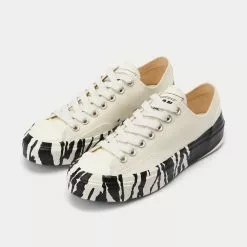 New Balance Sales Shop -New Balance Sales Shop msgm womens Canvassneakerswithtapeappliqued vulcanizedorcupsole black low top sneakers 2