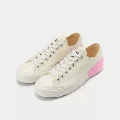 New Balance Sales Shop -New Balance Sales Shop msgm womens Canvassneakerswithtapeappliqued vulcanizedorcupsole pink low top sneakers 2