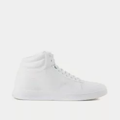 Mulberry Leather White High Top Sneakers