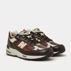 New Balance MADE In UK 991 Earth With French Roast & Feather Gray Low Top Sneakers -New Balance Sales Shop new balance MADEinUK991 Earthwithfrenchroastandfeathergray low top sneakers 3