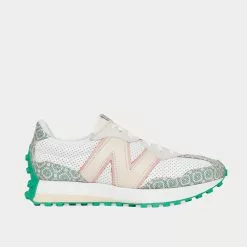 New Balance X Casablanca 327 Munsell White With Green Low Top Sneakers