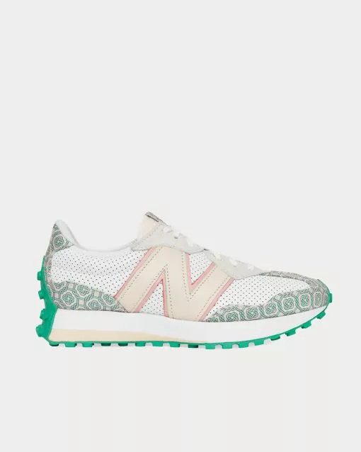 New Balance X Casablanca 327 Munsell White With Green Low Top Sneakers 1 New Balance X Casablanca 327 Munsell White With Green Low Top Sneakers -New Balance Sales Shop new balance casablanca Munsellwhitewithgreen 1